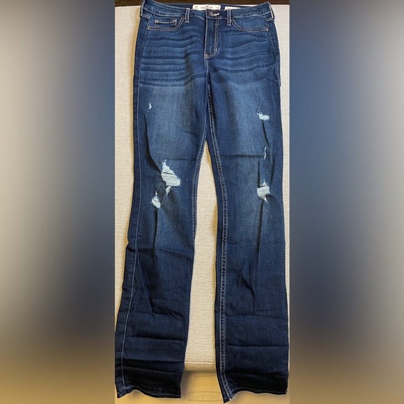 NEW Hollister High-Rise Super Skinny Jeans Dark Wash - Picture 8 of 9